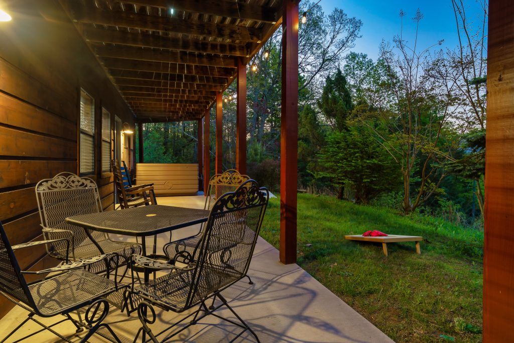 Evening settles in on the back porch