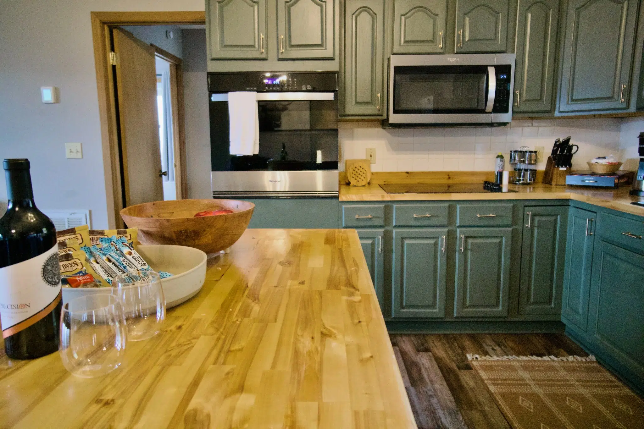 Kitchen with new countertops